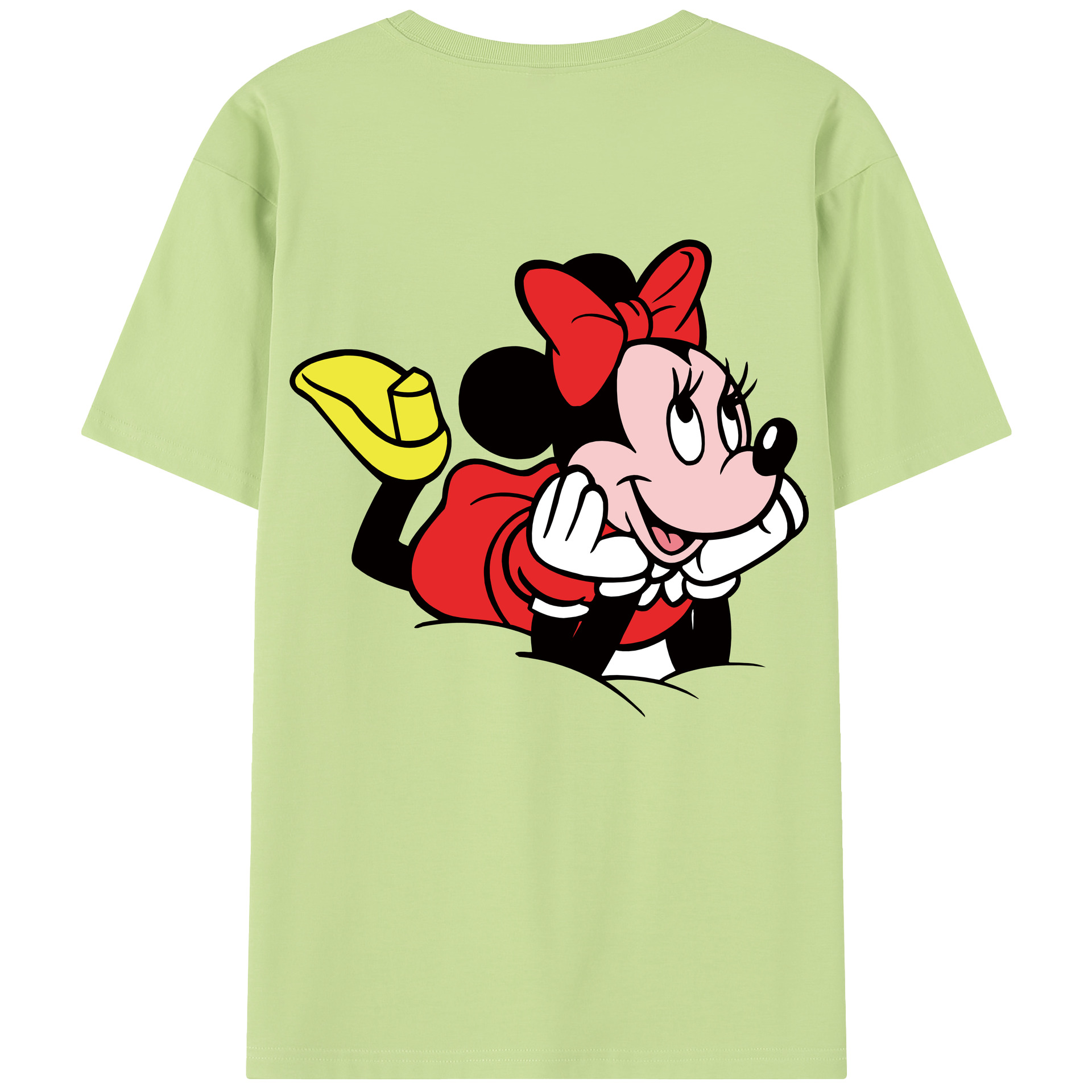 （画像用） ミッキーマウス Mickey Mouse 綿100％半袖Tシャツ（背面プリント）